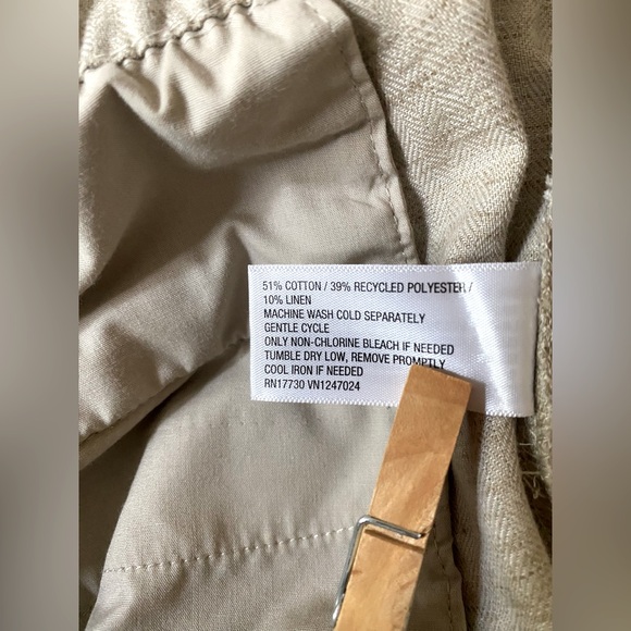 Goodfellow & Co Linen Cotton Polyester Pants Size XL Elastic Drawstring Waist - Picture 9 of 10